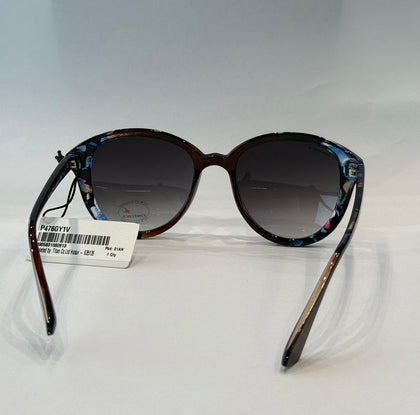 Grey Oval Rimmed Sunglasses(P476GY1)