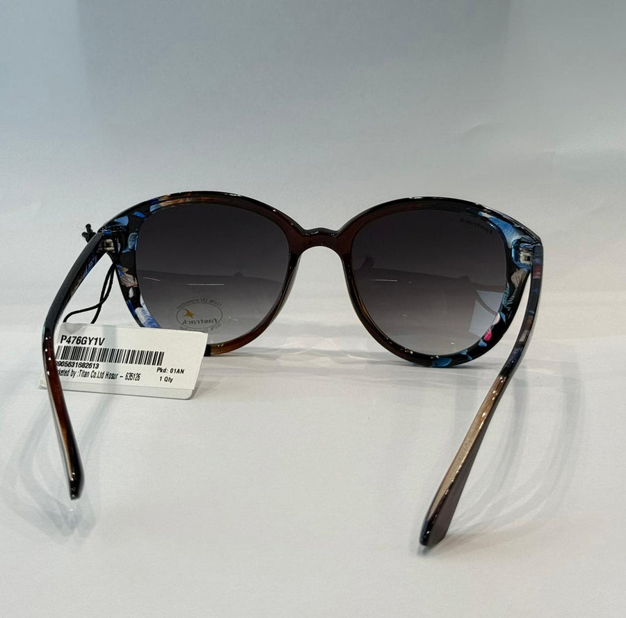 Grey Oval Rimmed Sunglasses(P476GY1)