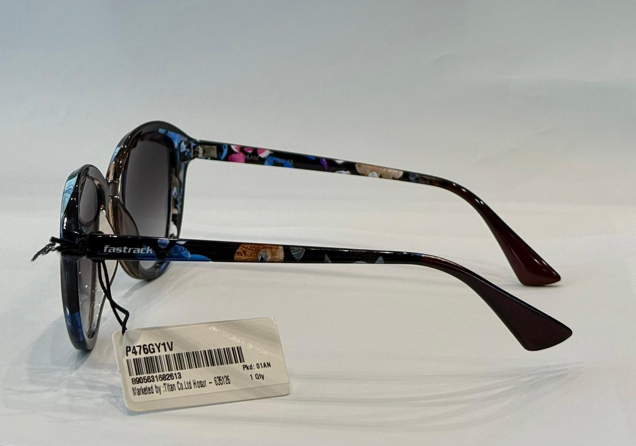Grey Oval Rimmed Sunglasses(P476GY1)