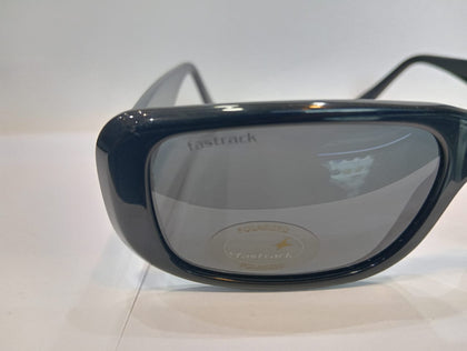 Black Rectangle Unisex Sunglasses P478GY1PV