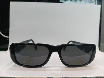 Black Rectangle Unisex Sunglasses P478GY1PV