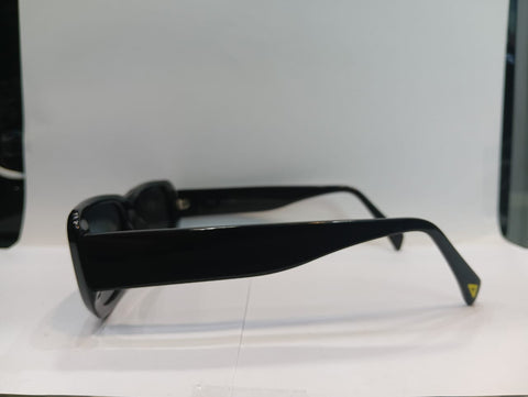 Black Rectangle Unisex Sunglasses P478GY1PV