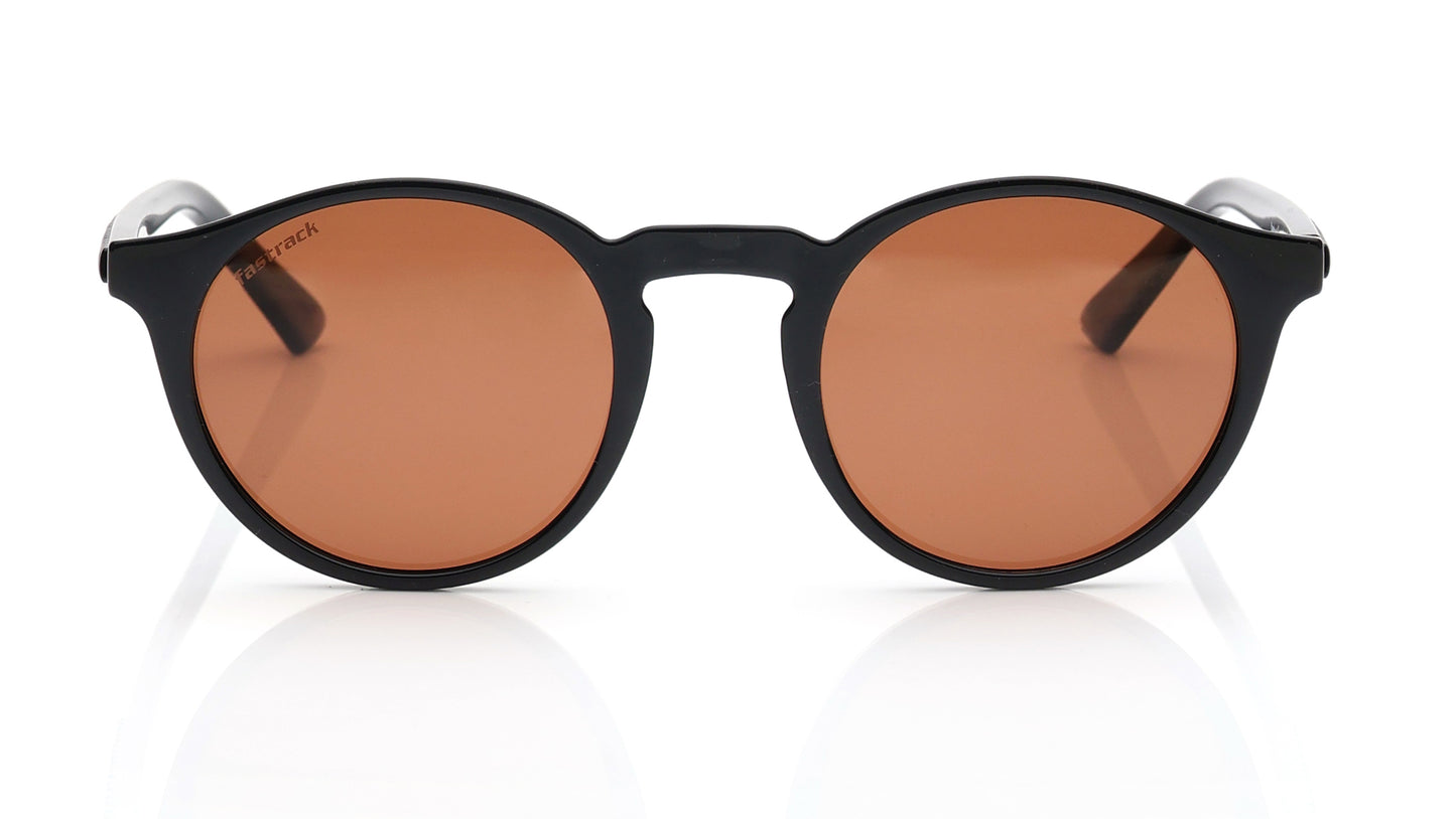 Fastrack Brown Round Sunglasses for Unisex