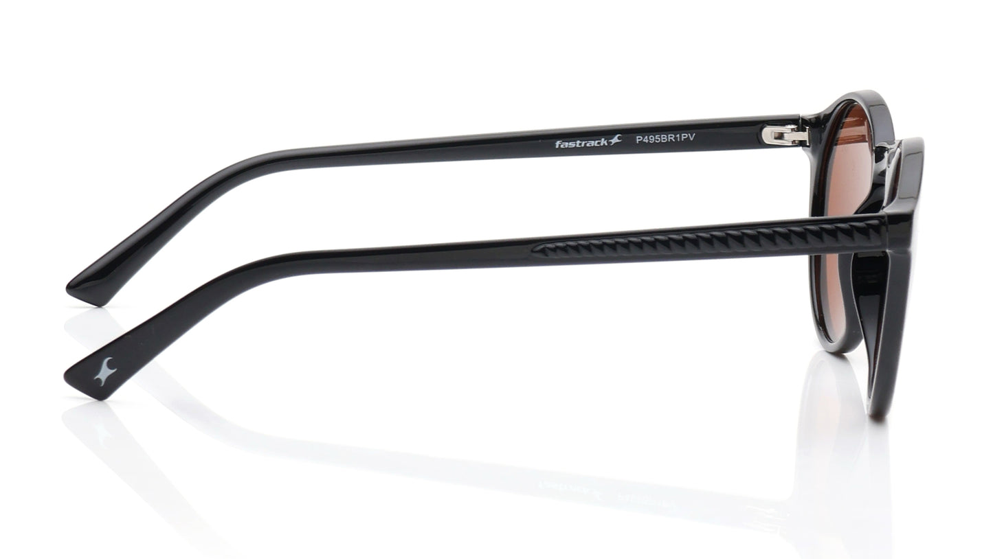 Fastrack Brown Round Sunglasses for Unisex