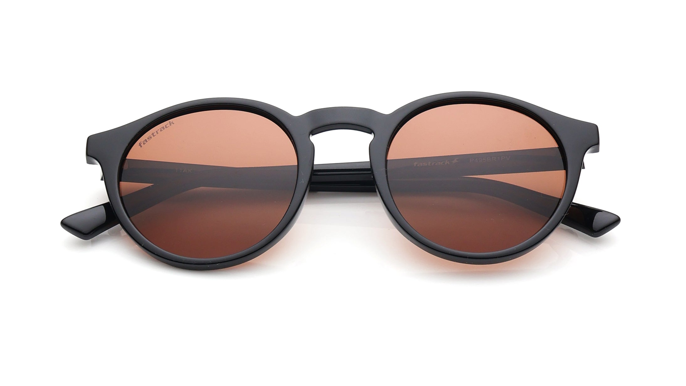 Fastrack Brown Round Sunglasses for Unisex