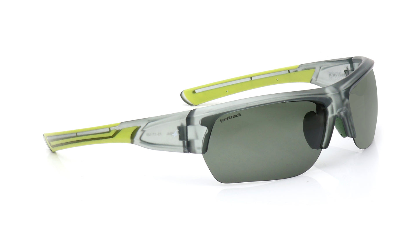 Green Square Half Rim Sunglasses From Fastrack