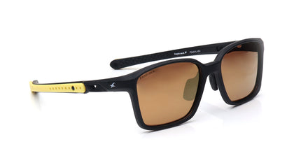 Yellow Square Rimmed Sunglasses From Fastrack