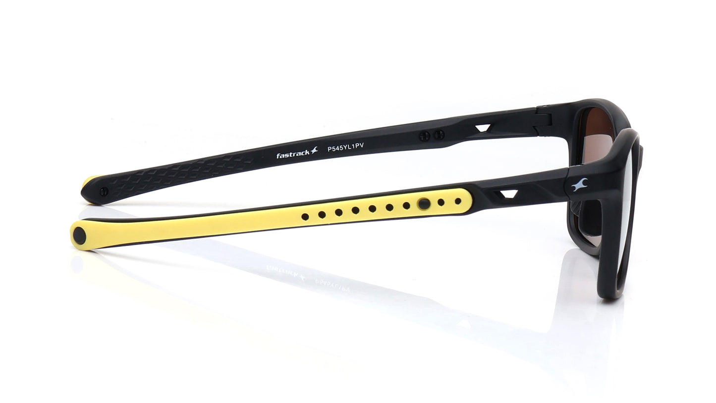Yellow Square Rimmed Sunglasses From Fastrack