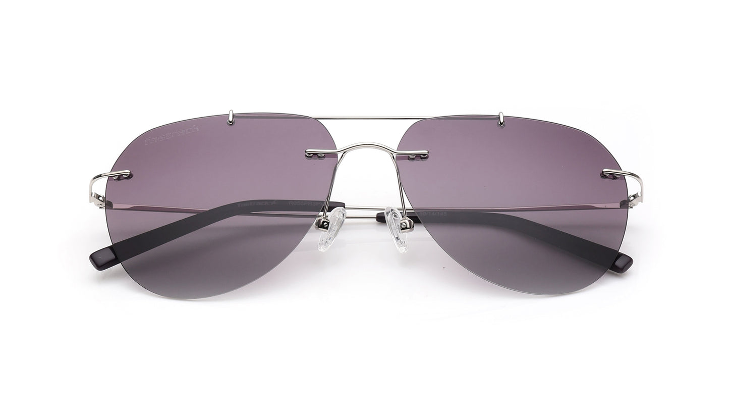 Fastrack Purple Aviator Sunglasses for Men