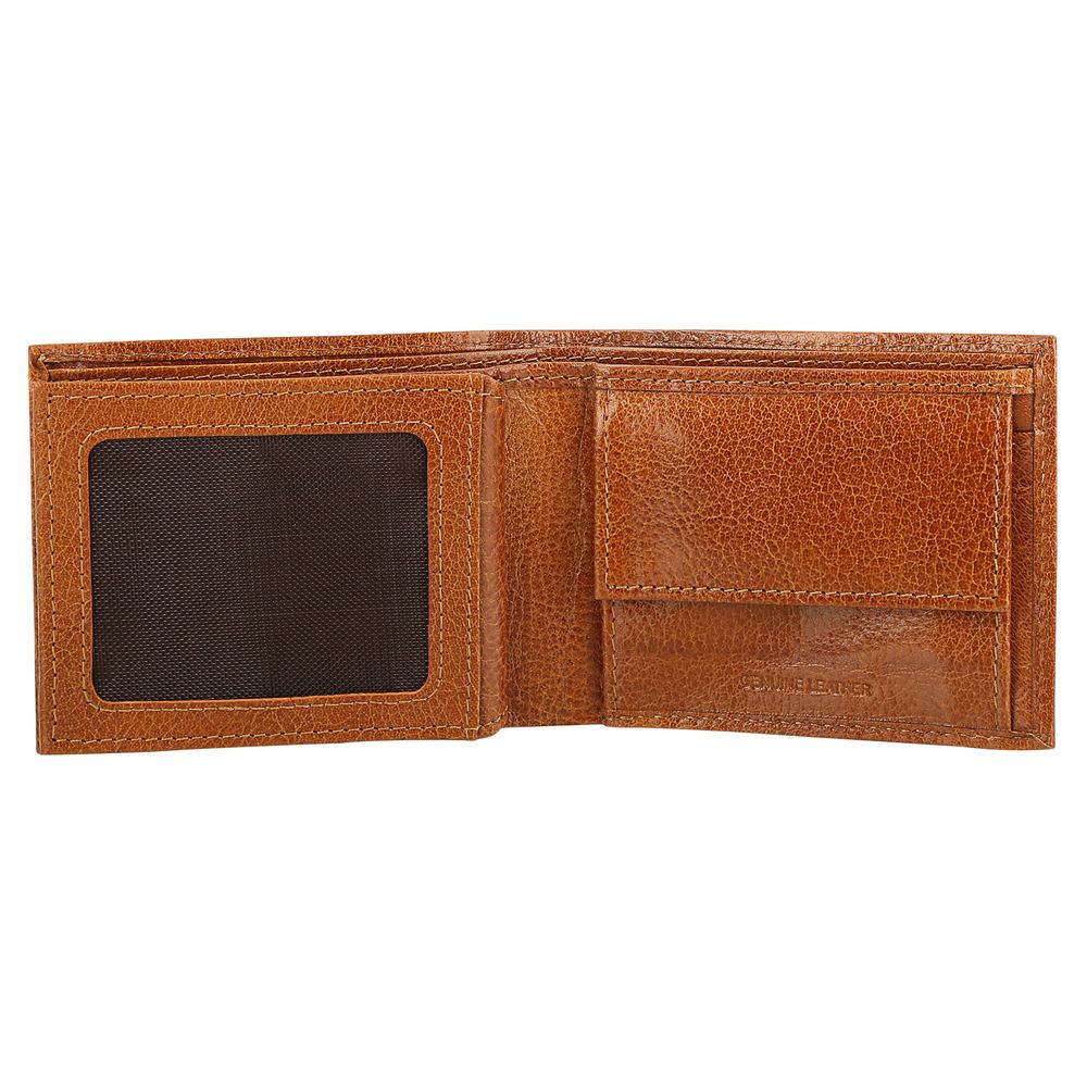 Tan Leather Bifold Wallet