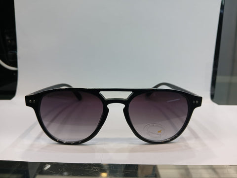 Black Round Unisex Sunglasses P472GY1V