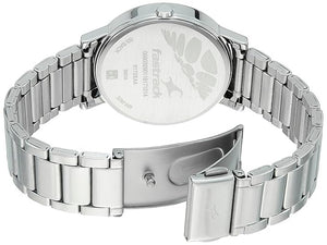 Fastrack Varsity Quartz Analog Blue Dial Stainless Steel Strap Watch for Girls