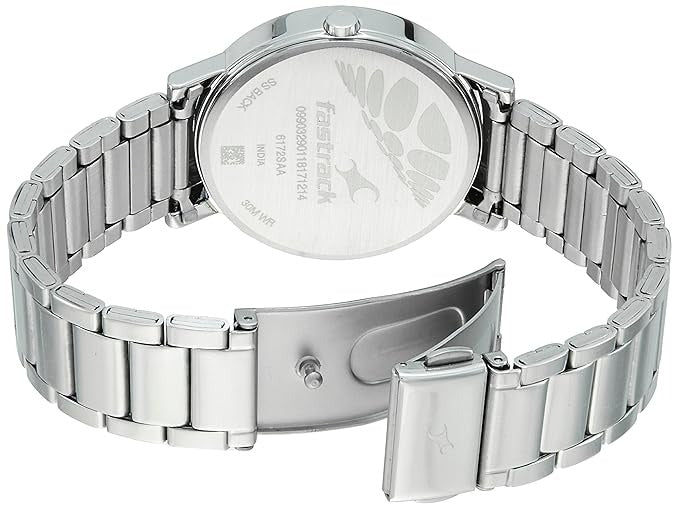 Fastrack Varsity Quartz Analog Blue Dial Stainless Steel Strap Watch for Girls