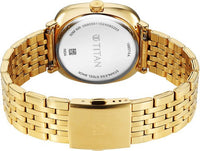 Titan Workwear Green Special Dial Golden Stainless Steel Analog Watch for Men - 1885YM02