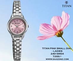 Titan Karishma Pink Dial Silver Stainless Steel Strap Analog Watch for Women  2401SM04