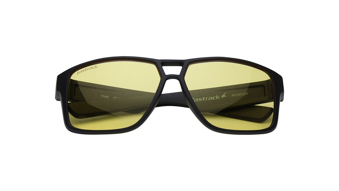 Yellow Sporty Rimmed Sunglasses(P419YL5)
