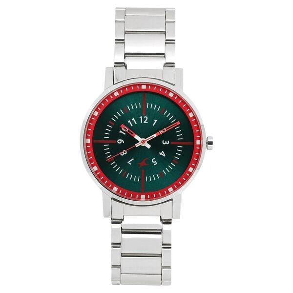 Fastrack Varsity Quartz Analog Grey Dial Stainless Steel Strap Watch for Girls