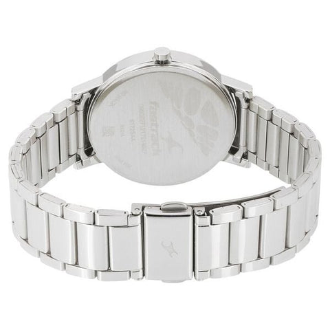 Fastrack Varsity Quartz Analog Grey Dial Stainless Steel Strap Watch for Girls